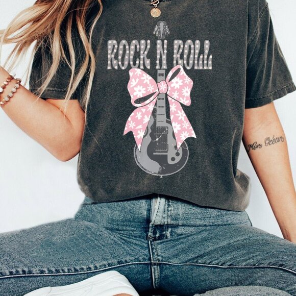 Rock n Roll Guitar Tee - Picture 1 of 6